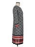 AB Studio Print Gray Black Casual Dress Size M - photo 4