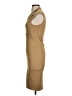 Hot Shot Solid Tan Casual Dress Size S - photo 5