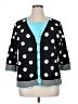 Cj Banks Polka Dots Black Cardigan Size 1X - photo 1