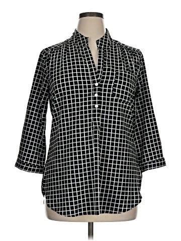 Antilia Femme 3/4 Sleeve Button-Down Shirt (view 1)