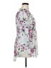 Torrid 100% Polyester Floral White 3/4 Sleeve Blouse Size 1X Plus (1) - photo 4