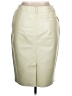 Spiegel 100% Polyester Ivory Faux Leather Skirt Size 16 - photo 2