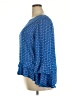 Worthington 100% Polyester Blue 3/4 Sleeve T-Shirt Size XXL - photo 5