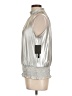 Essentials by Milano Metallic Silver Sleeveless Blouse Size L - photo 5