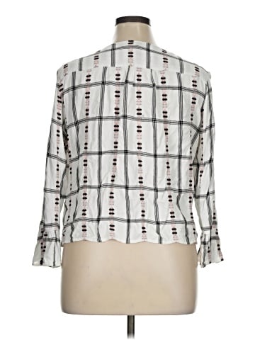Tribal 3/4 Sleeve Button-Down Shirt (view 2)