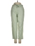 Theory Solid Green Linen Pants Size P (petite) - photo 1