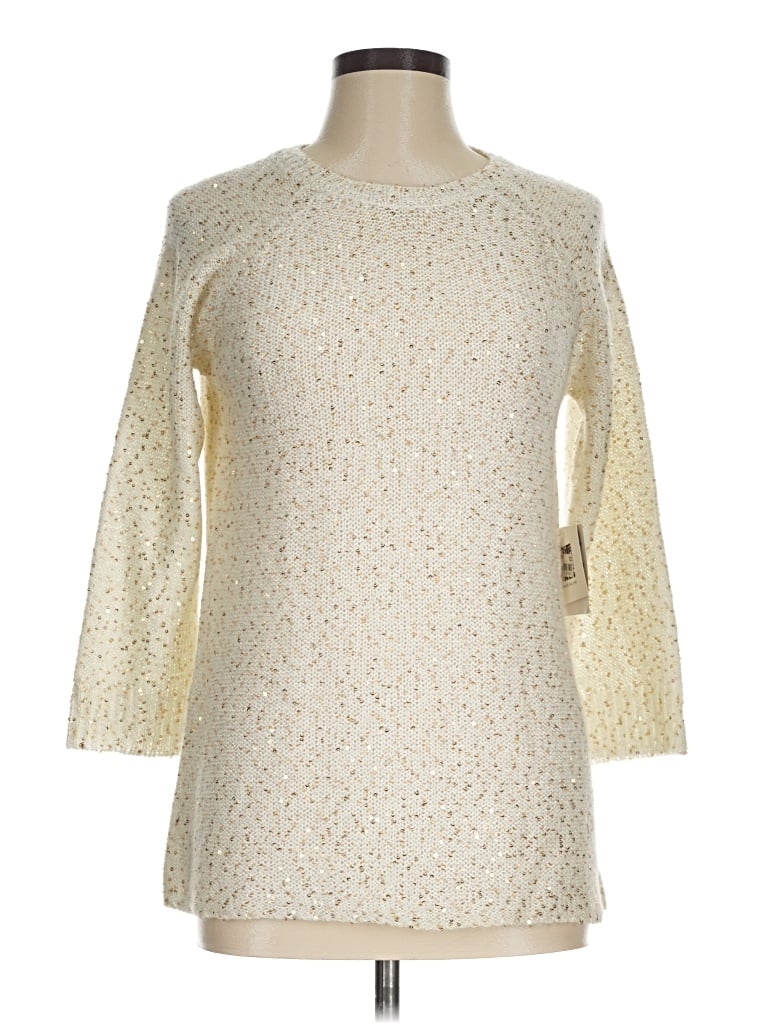 Anne Klein 3/4 Sleeve T-shirt In White