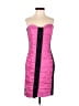 Jessica McClintock Color Block Black Pink Cocktail Dress Size 4 - photo 1