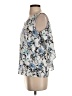 White House Black Market 100% Polyester Silver Sleeveless Blouse Size XXS - photo 5