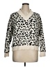 Adora Animal Print Ivory Pullover Sweater Size 1X - photo 1