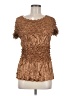 Assorted Brands Brown Short Sleeve Blouse Size M (estimated) - photo 1