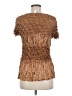 Assorted Brands Brown Short Sleeve Blouse Size M (estimated) - photo 2
