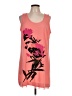Elle 100% Polyester Graphic Pink Casual Dress Size L - photo 1