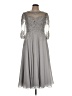JJ's House 100% Polyester Gray Cocktail Dress Size 10 - photo 1