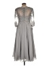 JJ's House 100% Polyester Gray Cocktail Dress Size 10 - photo 2