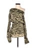 Zara 100% Polyester Gold Green Long Sleeve Blouse Size S - photo 1