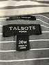 Talbots Stripes Gray Long Sleeve Button-Down Shirt Size 20 - photo 7