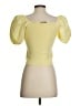 VICI Yellow Short Sleeve Blouse Size S - photo 2