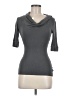 Decree Gray 3/4 Sleeve Top Size M - photo 1