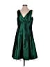 Donna Morgan Argyle Green Cocktail Dress Size S (estimated) - photo 1