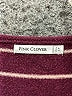 Pink Clover Stripes Burgundy Pullover Sweater Size L (petite) - photo 7