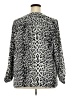 Croft & Barrow Animal Print Silver 3/4 Sleeve Blouse Size 2X - photo 2
