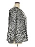 Croft & Barrow Animal Print Silver 3/4 Sleeve Blouse Size 2X - photo 4