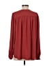 Ann Taylor LOFT 100% Polyester Red Long Sleeve Blouse Size S - photo 2