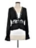 Lulus 100% Polyester Black Long Sleeve Blouse Size M - photo 1