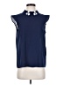 Elle 100% Polyester Blue Sleeveless Blouse Size S - photo 1