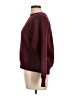 Everlane 100% Recycled Polyester Solid Burgundy Pullover Sweater Size L - photo 5