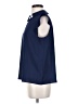 Elle 100% Polyester Blue Sleeveless Blouse Size S - photo 5