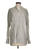 Vince. Stripes Silver Long Sleeve Button-Down Shirt Size XS - photo 1