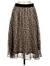 Kate Kasin Animal Print Brown Casual Skirt Size M - photo 1