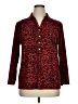 Anne Klein Animal Print Red 3/4 Sleeve Blouse Size XL - photo 1