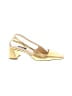 ROCHAS Metallic Gold Heels Size EU 37 - photo 1
