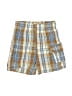 Disney Pixar 100% Cotton Plaid Brown Board Shorts 12-18 MO / 18 MO - photo 1