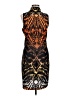 Venus Graphic Orange Cocktail Dress Size 12 - photo 1