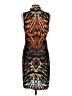 Venus Graphic Orange Cocktail Dress Size 12 - photo 2