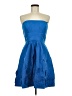 BCBGMAXAZRIA 100% Polyester Blue Cocktail Dress Size 8 - photo 1