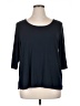 J.Jill Blue 3/4 Sleeve Top Size XL - photo 1