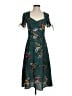 Bebop Floral Teal Casual Dress Size 3 - photo 1