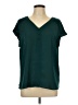 Fortune + Ivy 100% Polyester Teal Short Sleeve Blouse Size L - photo 1