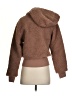 Fabletics 100% Polyester Brown Faux Fur Jacket Size XXS - photo 2