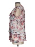 DKNY 100% Polyester Floral Multi Color Gray Sleeveless Blouse Size L - photo 5