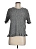 Zara Gray Short Sleeve Top Size M - photo 1