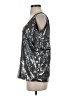Boston Proper 100% Polyester Silver Short Sleeve Top Size S - photo 5