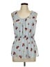 Jessy B 100% Polyester Blue Sleeveless Blouse Size L - photo 1