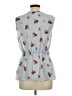 Jessy B 100% Polyester Blue Sleeveless Blouse Size L - photo 2