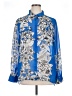 Covet 100% Polyester Print Blue Long Sleeve Blouse Size XL - photo 1